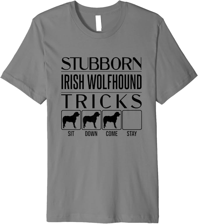 Stubborn Irish Wolfhound Tricks, dog, Funny Irish Wolfhound